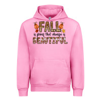 Fuchsia Pink Fall Urban Hoodie - CowhideDigitalArt