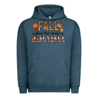 Pigment Midnight Navy Fall Urban Hoodie - CowhideDigitalArt