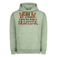 Pigment Oil Green Fall Urban Hoodie - CowhideDigitalArt