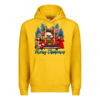 Lemon merry christmas gnomes truck Premium Hoodie - FaDigitalArtStudio