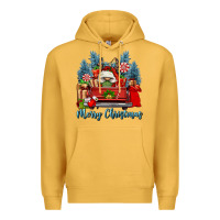 Merry Christmas Gnomes Truck Premium Hoodie | Teevron