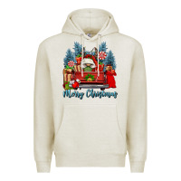 Oatmeal Heather merry christmas gnomes truck Premium Hoodie - FaDigitalArtStudio