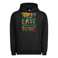 Pigment Black sorry i am late i didnt want to come Urban Hoodie - HRA Design Shop