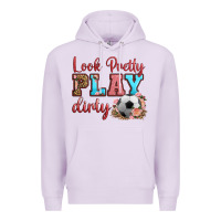 Lilac look pretty play dirty soccer Premium Hoodie - HRA Design Shop