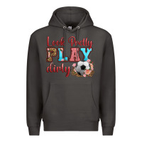 Smoke look pretty play dirty soccer Premium Hoodie - HRA Design Shop