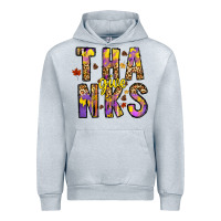 Heather Grey give thanks Urban Hoodie - CowhideDigitalArt