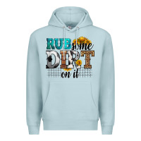 Blue Mist rub some dirt on it soccer Premium Hoodie - HRA Design Shop