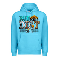 Ocean Blue rub some dirt on it soccer Premium Hoodie - HRA Design Shop