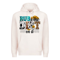 Pale Pink rub some dirt on it soccer Premium Hoodie - HRA Design Shop