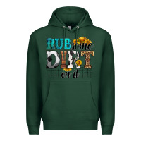 Sports Green rub some dirt on it soccer Premium Hoodie - HRA Design Shop