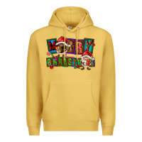 Antique Gold merry christmas gnomies Premium Hoodie - FaDigitalArtStudio