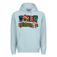 Blue Mist merry christmas gnomies Premium Hoodie - FaDigitalArtStudio