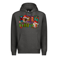 Charcoal Heather merry christmas gnomies Premium Hoodie - FaDigitalArtStudio