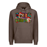 Coffee merry christmas gnomies Premium Hoodie - FaDigitalArtStudio
