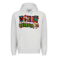 Dove Grey merry christmas gnomies Premium Hoodie - FaDigitalArtStudio
