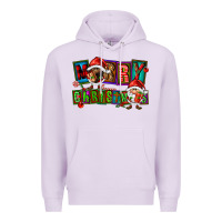 Lilac merry christmas gnomies Premium Hoodie - FaDigitalArtStudio