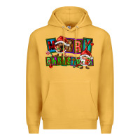 Mustard merry christmas gnomies Premium Hoodie - FaDigitalArtStudio