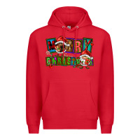 Red merry christmas gnomies Premium Hoodie - FaDigitalArtStudio