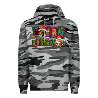 Slate Camo merry christmas gnomies Premium Hoodie - FaDigitalArtStudio
