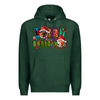 Sports Green merry christmas gnomies Premium Hoodie - FaDigitalArtStudio