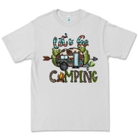Dove Grey let's go camping Premium Tee - CowhideDigitalArt