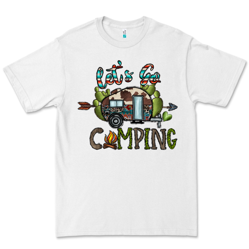 Let's Go Camping Premium Tee by CowhideDigitalArt | Teevron