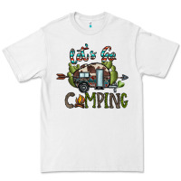 White let's go camping Premium Tee - CowhideDigitalArt