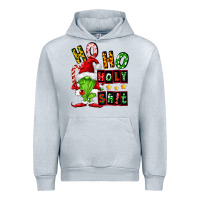Heather Grey ho ho holy shit Urban Hoodie - FaDigitalArtStudio