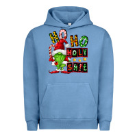 Pigment Pebble Blue ho ho holy shit Urban Hoodie - FaDigitalArtStudio