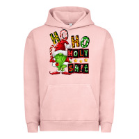 Pigment Salmon ho ho holy shit Urban Hoodie - FaDigitalArtStudio