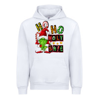 White ho ho holy shit Urban Hoodie - FaDigitalArtStudio
