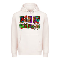 Pale Pink merry christmas gnomies Premium Hoodie - FaDigitalArtStudio