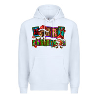 White merry christmas gnomies Premium Hoodie - FaDigitalArtStudio