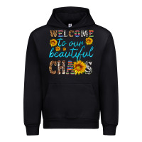 Black welcome to our beautiful chaos Urban Hoodie - HRA Design Shop