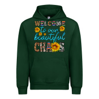 Forest Green welcome to our beautiful chaos Urban Hoodie - HRA Design Shop