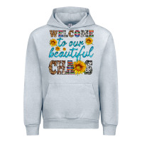 Heather Grey welcome to our beautiful chaos Urban Hoodie - HRA Design Shop