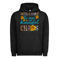 Pigment Black welcome to our beautiful chaos Urban Hoodie - HRA Design Shop
