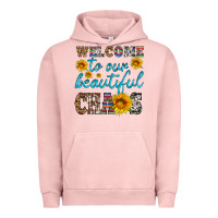 Pigment Salmon welcome to our beautiful chaos Urban Hoodie - HRA Design Shop