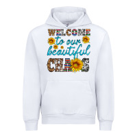 White welcome to our beautiful chaos Urban Hoodie - HRA Design Shop