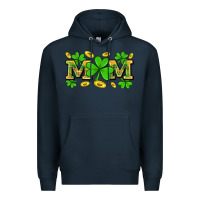 Navy St. patricks day mom Premium Hoodie - Neo Western