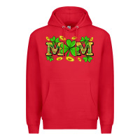 Red St. patricks day mom Premium Hoodie - Neo Western