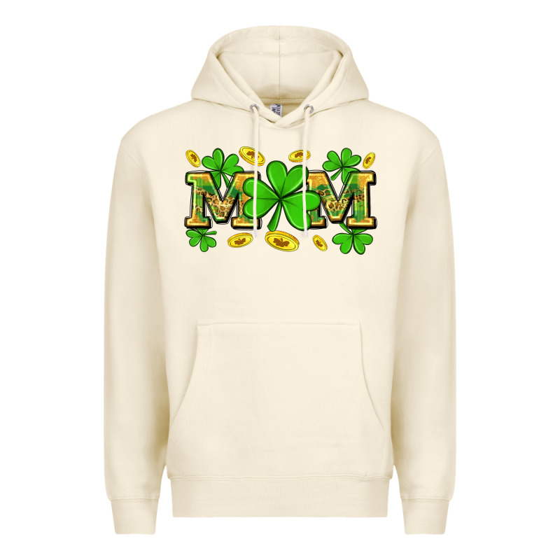 St. Patricks Day Mom Premium Hoodie by Neo Western | Teevron