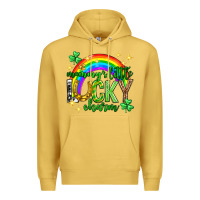 Antique Gold St. Patrick's Day Mommy's little lucky charm Premium Hoodie - Neo Western