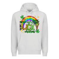 Dove Grey St. Patrick's Day Mommy's little lucky charm Premium Hoodie - Neo Western