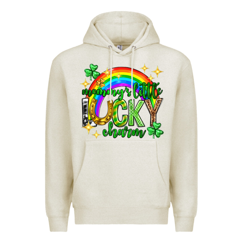 St. Patrick's Day Mommy's Little Lucky Charm Premium Hoodie by Neo Western | Teevron