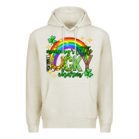Oatmeal Heather St. Patrick's Day Mommy's little lucky charm Premium Hoodie - Neo Western