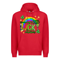 Red St. Patrick's Day Mommy's little lucky charm Premium Hoodie - Neo Western