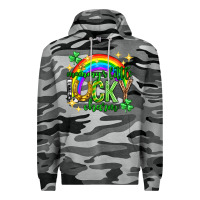 Slate Camo St. Patrick's Day Mommy's little lucky charm Premium Hoodie - Neo Western