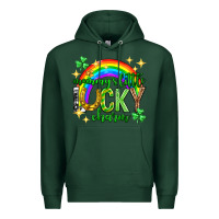 Sports Green St. Patrick's Day Mommy's little lucky charm Premium Hoodie - Neo Western
