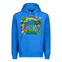 True Royal St. Patrick's Day Mommy's little lucky charm Premium Hoodie - Neo Western